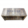 Buy Vintage industrial coffee table wood Natural wood 51308 - prices