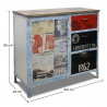 Buy Stamp retro vintage industrial sideboard Grange & Co steel Natural wood 54012 - prices
