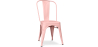 Buy Dining chair Stylix industrial design Matte Metal - New Edition Pastel orange 60147 at Privatefloor