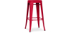 Buy Bar Stool Stylix Industrial Design Matte Metal - 76 cm - New Edition Red 60149 with a guarantee