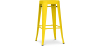 Buy Bar Stool Stylix Industrial Design Matte Metal - 76 cm - New Edition Yellow 60149 - in the EU