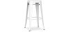 Buy Bar Stool Stylix Industrial Design Matte Metal - 76 cm - New Edition White 60149 - prices