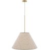 Hanging Ceiling Lamp with Beige Fabric Shade - Fula image 9