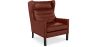 Armchair with Armrests - Retro Style - Upholstered in Leather - Michal image 9