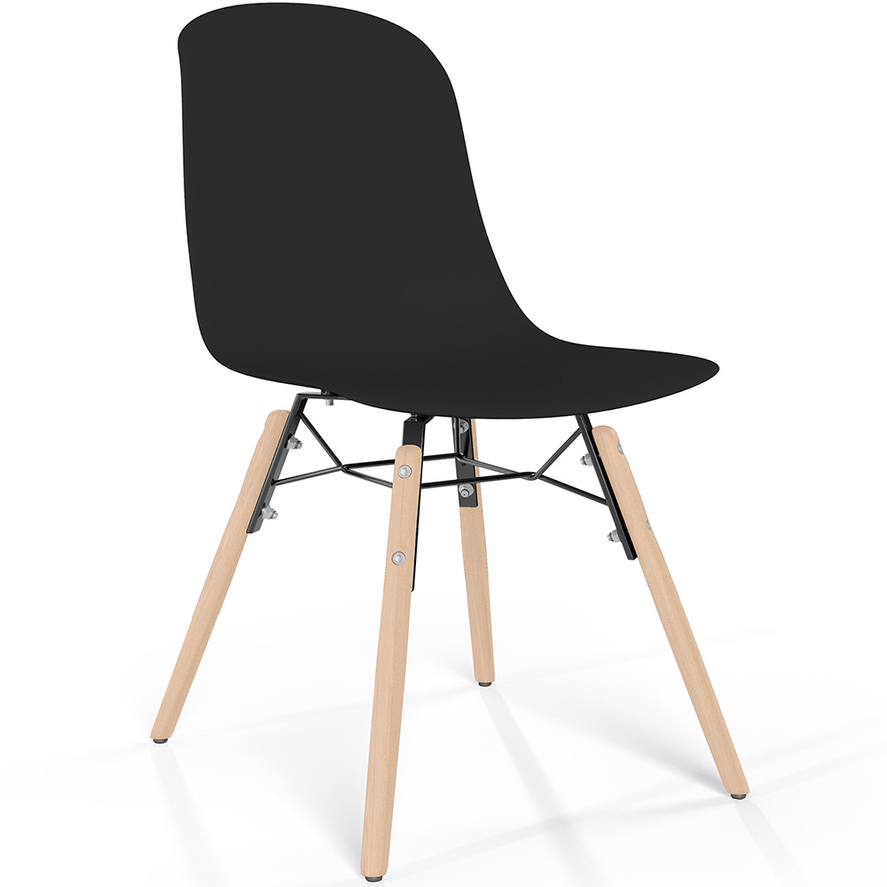 Dining chair with natural wood legs – Modern style and functionality - Broly image 8