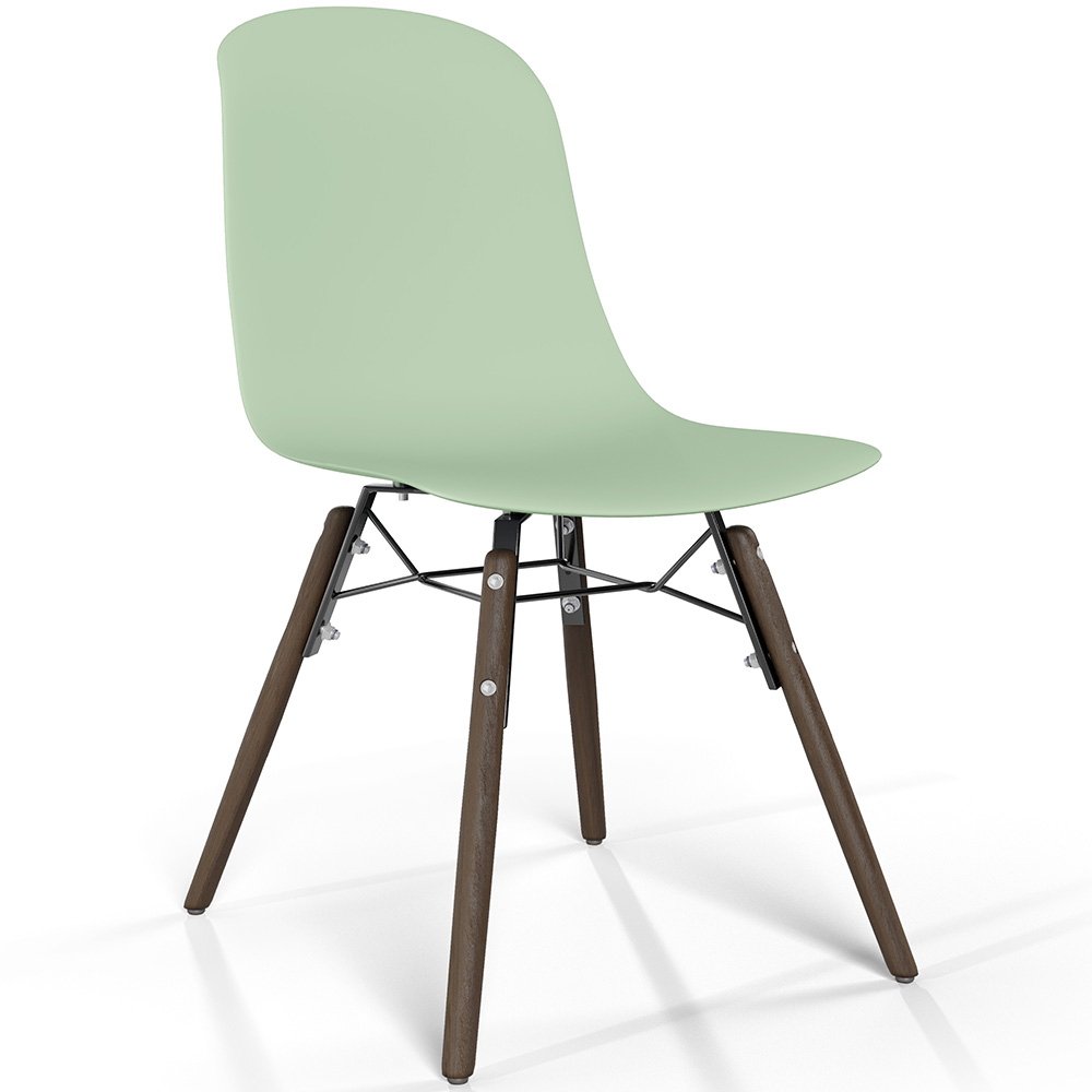 Dining chair with dark wood legs – Modern style and functionality - Broly image 8